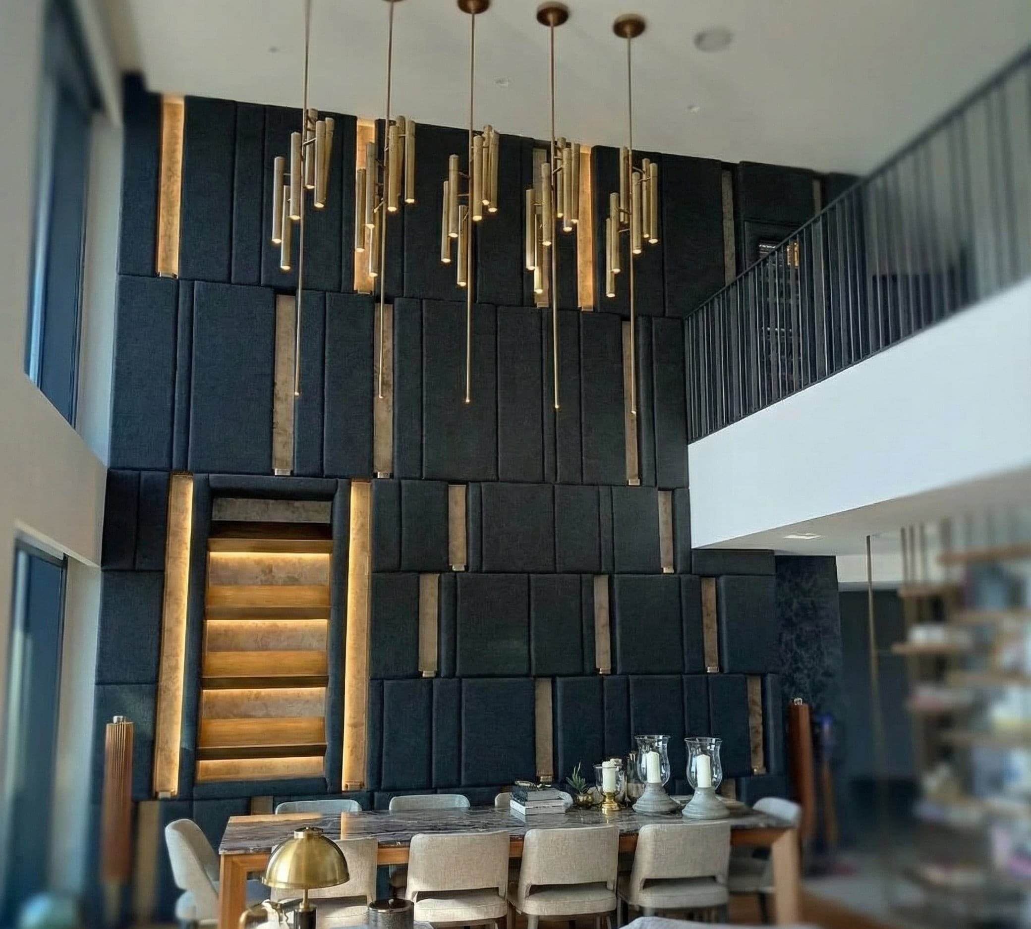 Luxury Serisi - Akustik Kumaş Kaplama Duvar Paneli ve Aydınlatma Sistemi - Görsel 1